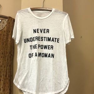 Vintage T shirt Women Empowerment. Small.   White.  Girl power.